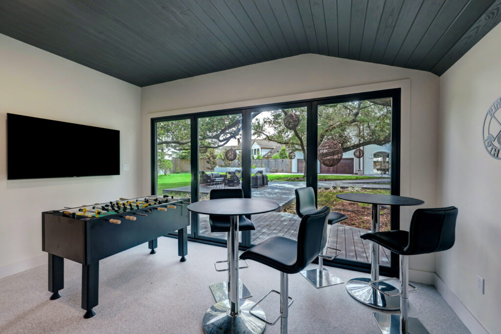 Inside the man cave at 5620 Bordley Drive.  (Photo by TK Images)