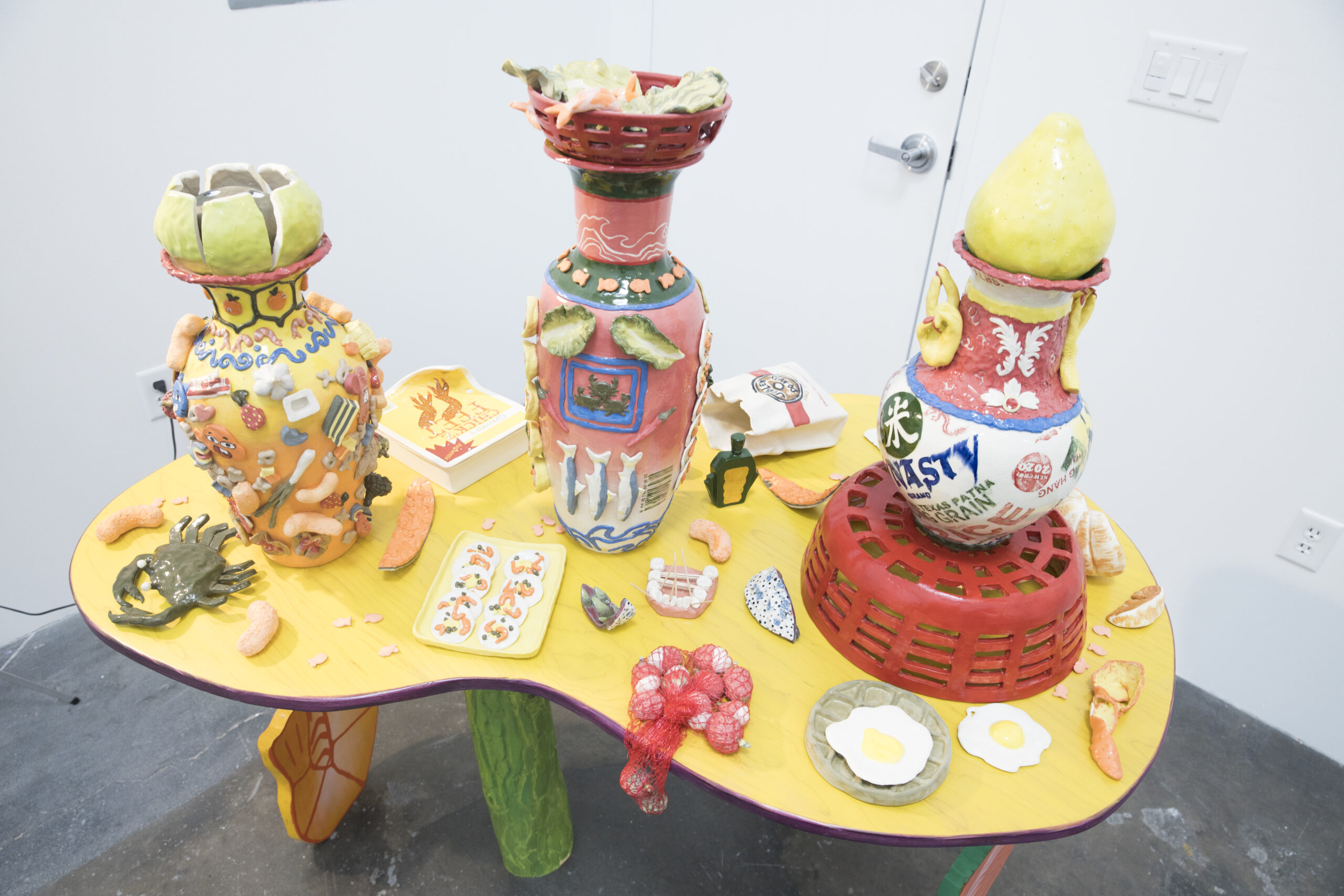 <em>Combination Pho Installation</em> by Komie Le at "I, Ruby: Vol. 1" (Photo by Hung Ngo)