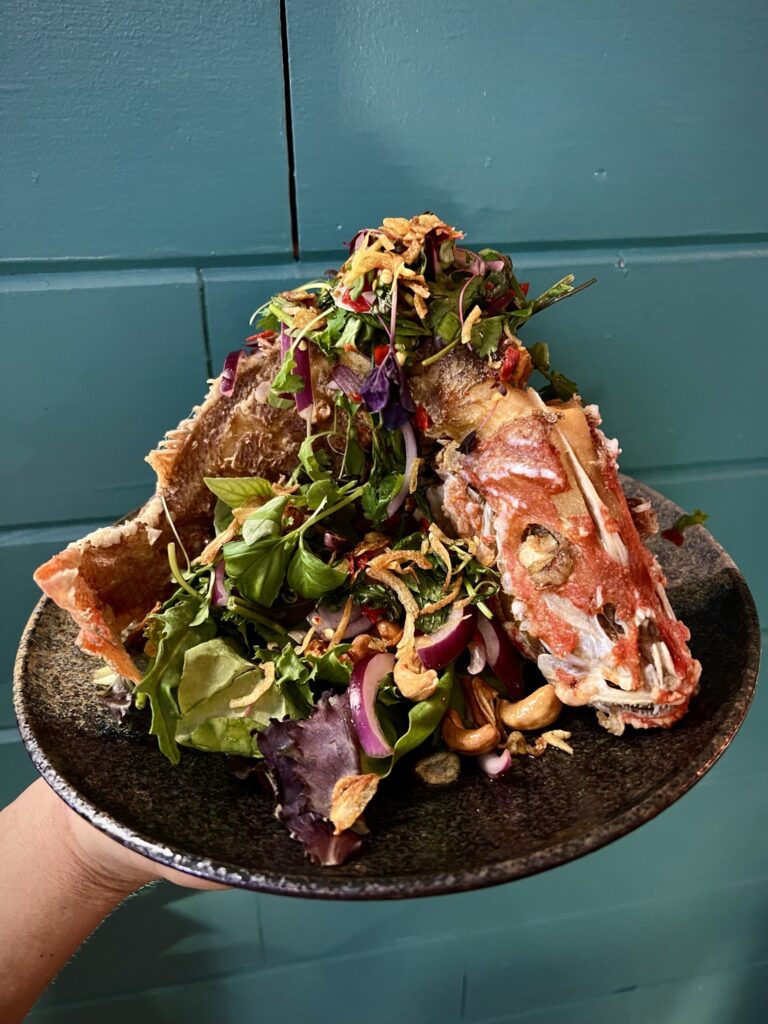 Crispy Fried Gulf Snapper at Street to Kitchen