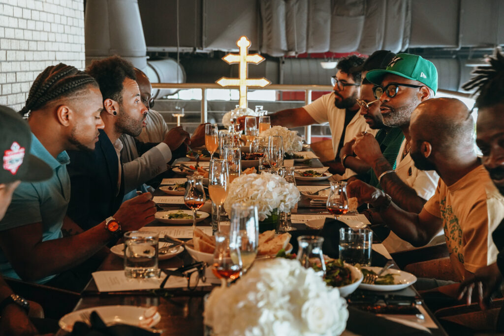 Kulture served a delicious assortment of Caribbean-Southern cuisine at the Father's Day and Juneteenth Brunch.  (Photo by William Issac)