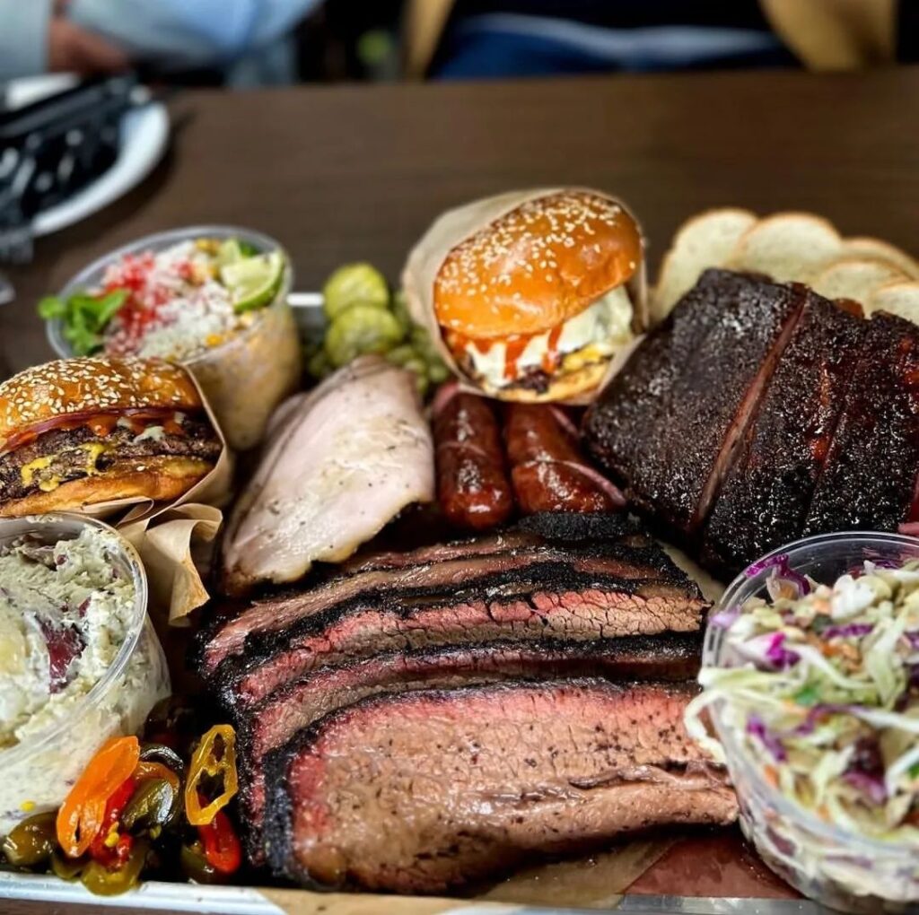 Daynes Craft Barbecue – Sampler platter is a great orientation to this Top 50 BBQ Joint.