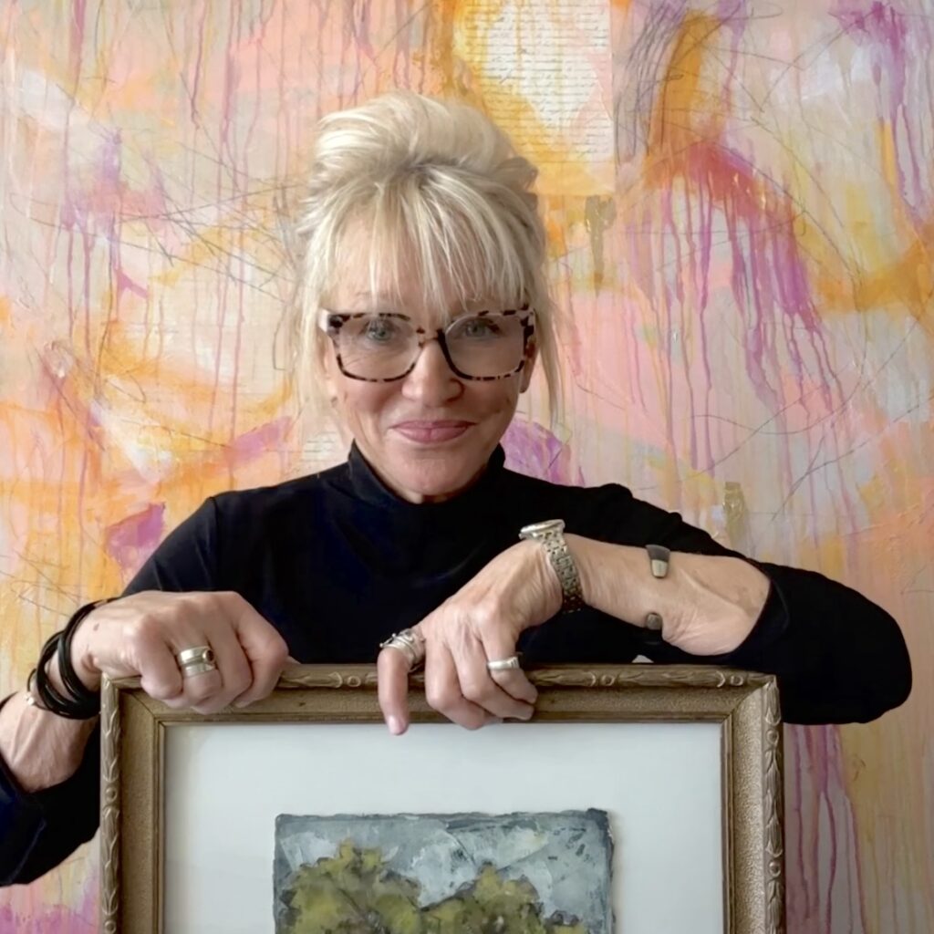 Artist Gigi Davis whose work will be on sale at the Lily's Vintage Finds pop-up in Hermann Park's Lott Hall on July 30.