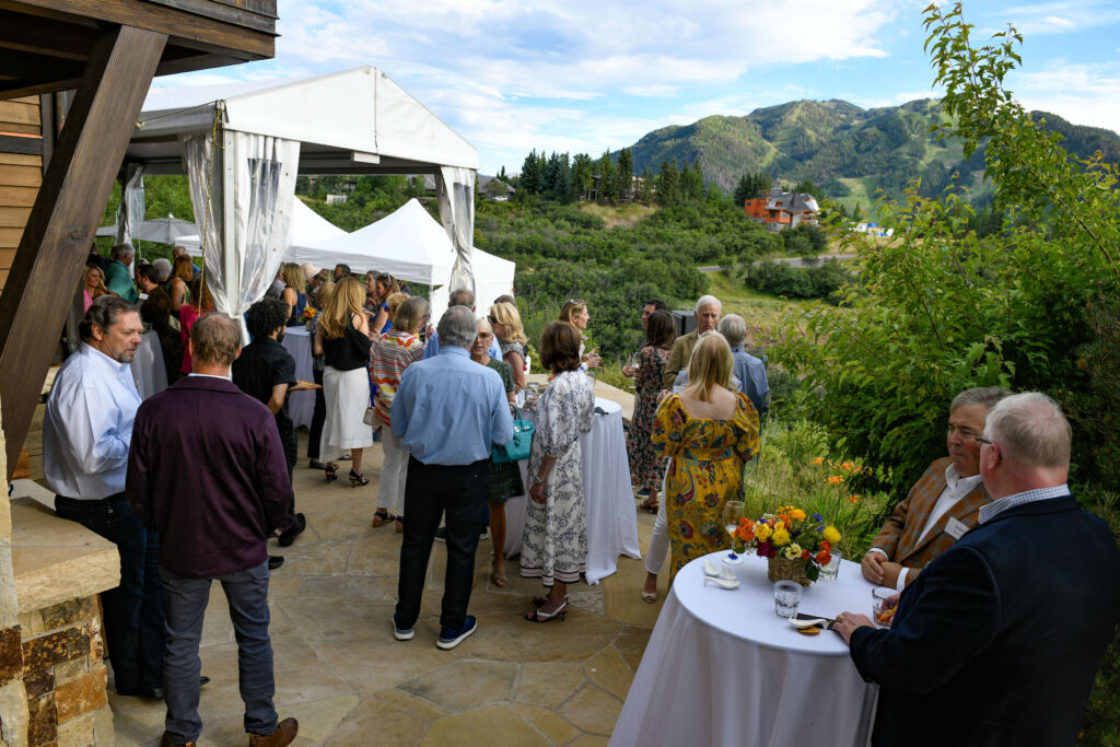 Gorgeous views of Aspen Mountain at the Foster and Brown Reception