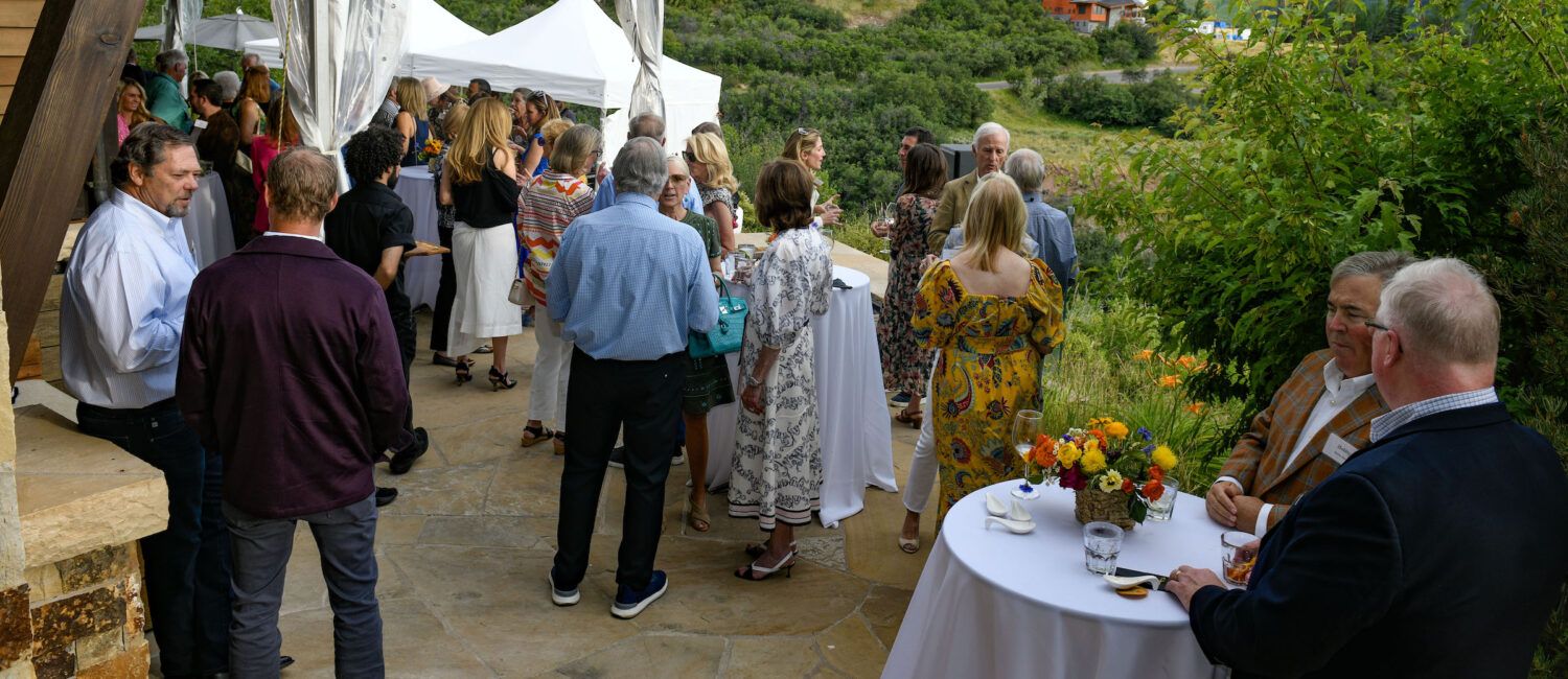 Gorgeous views of Aspen Mountain at the Foster and Brown Reception