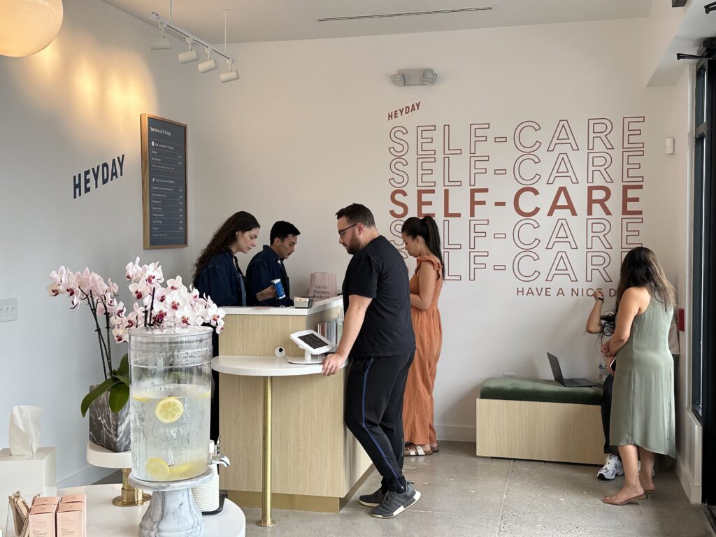 The Houston Heyday team is all smiles and all-informative at the River Oaks Shopping Center salon.