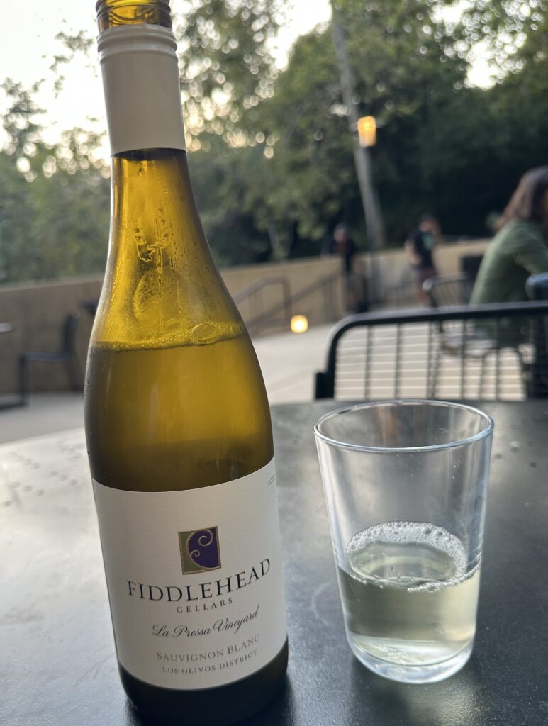 The 2022 La Pressa Sauvignon Blanc from Fiddlehead Cellars.