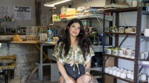 Artist Nadia Rosales, creator of “Smokey Memory” (Photo by Alicia Claytor)