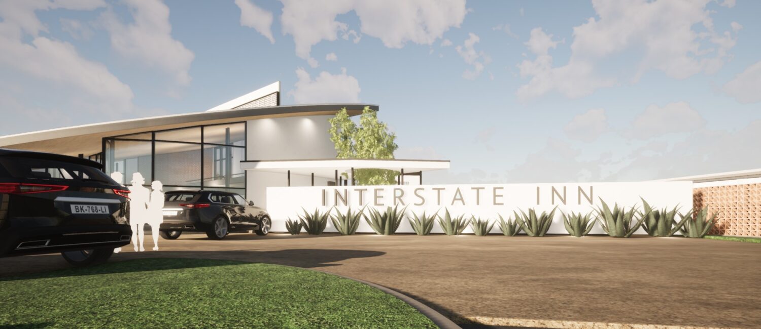 The Interstate Inn is taking shape in Stephenville. The first retro rework by Mod Motels.