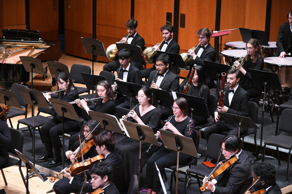 The TMF Orchestra performing the final concert at the Texas Music Festival (Photo by Jeff Grass)