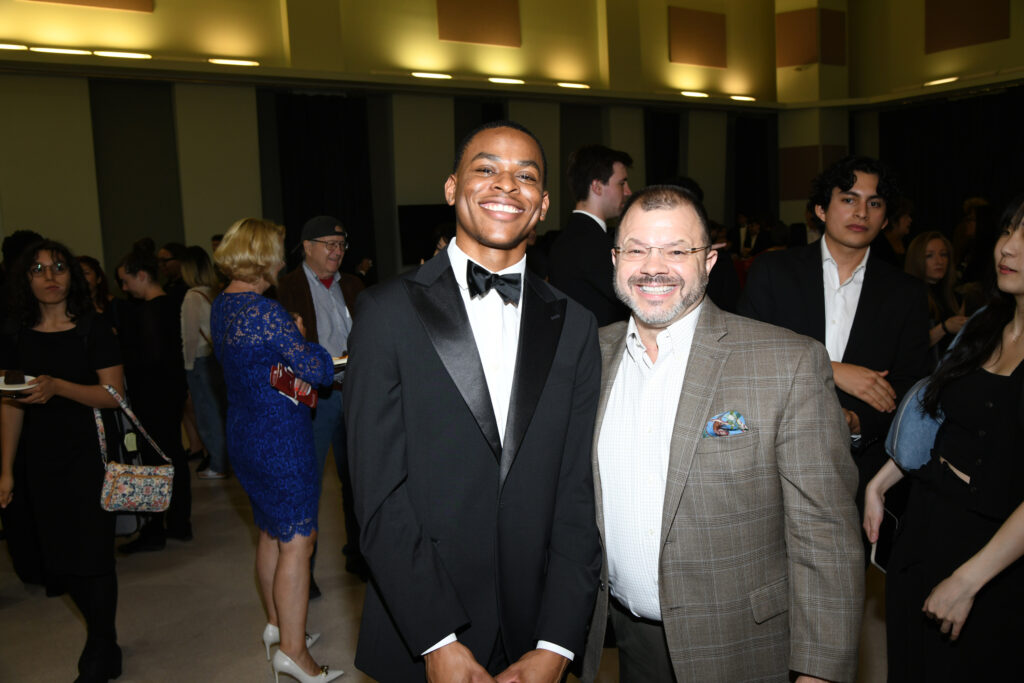 Keith Beene, TMF director Alan Austin at the Texas Music Festival (Photo by Jeff Grass)