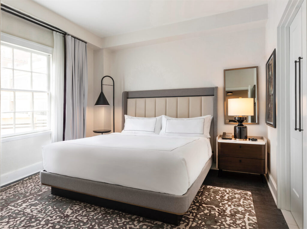 During our visit, we stayed in a King Studio Suite at The Mills House Hotel, which offered ample space to unwind and recharge during our trip. (Courtesy of The Mills House)