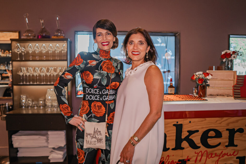Karina Barbieri, Stacey Lindseth  (at the PS-21 Bastille Day soirée benefiting March of Dimes. (Photo by Harold Cua) 