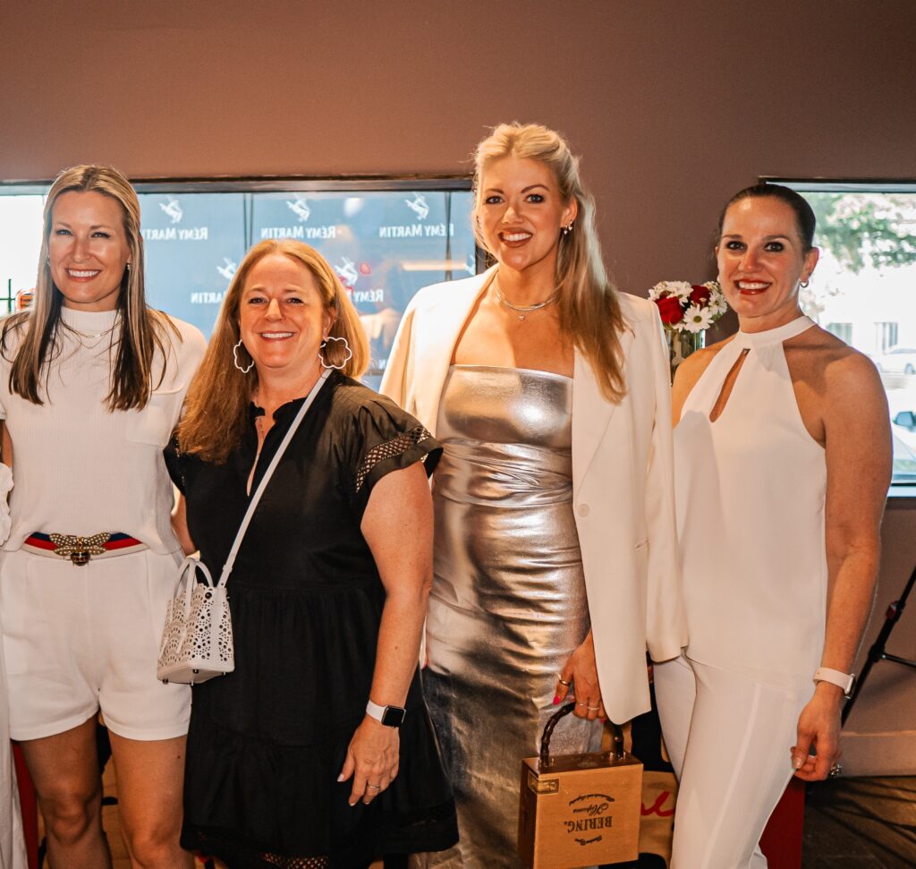 Bethany Buchanan, Shelley Ludwick, Kristina Wilson, Lisa Hoover at the PS-21 Bastille Day soirée benefiting March of Dimes. (Photo by Harold Cua)