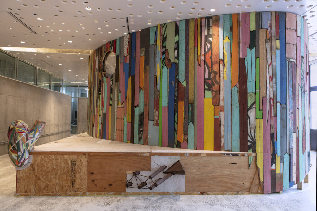 "Once & Future Architecture" Exhibition by Patrick Renner at the Architecture Center Houston  (Photo by Emily Peacock)