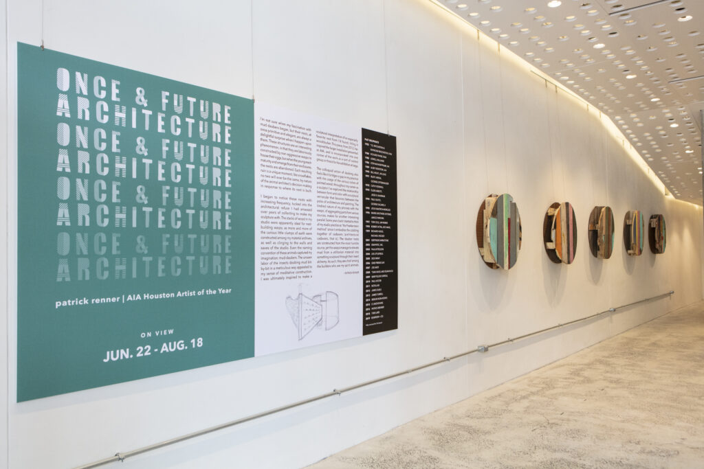 Patrick Renner's "Once & Future Architecture" Exhibition at the Architecture Center Houston  (Photo by Emily Peacock)