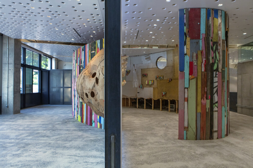 Patrick Renner's "Once & Future Architecture" Exhibition at the Architecture Center Houston  (Photo by Emily Peacock)