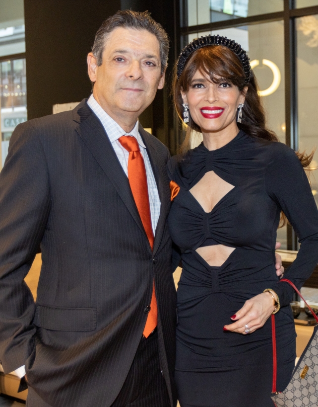 Carlos and Karina Barbieri at the Institute of Hispanic Culture of Houston gala preview party held at CAM Studio. (Photo by Pablo Delgado of Metanoia Films)