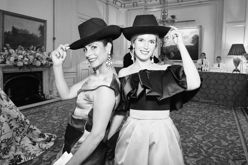 Guests at Lancaster House London for the Skylar Pinchal and Oliver Coysh wedding celebration. (Chris Allerton Photography)