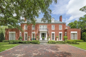 The Birdsall Briscoe home, circa 1937, at 3425 Sleepy Hollow Court in River Oaks, hits the market with a $13.5 million price tag. (Photo by TK Images/Courtesy of Compass)