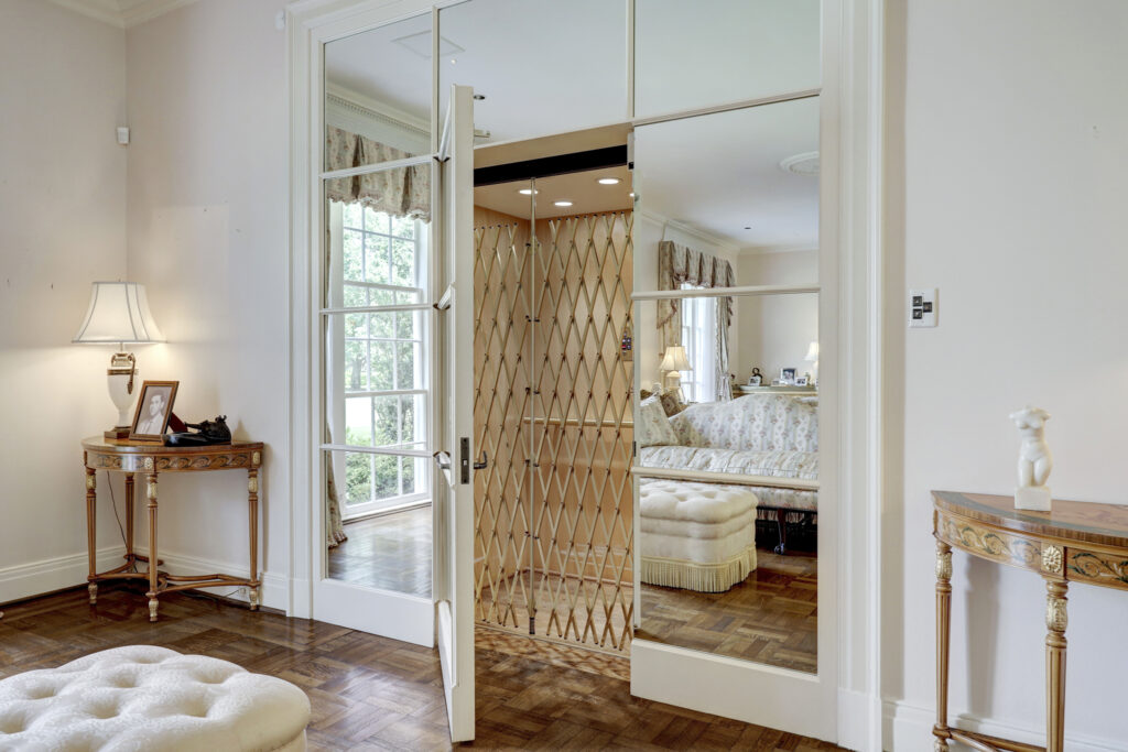 The elevator that leads to the primary suite in the Birdsall Briscoe home at 3425 Sleepy Hollow Court in River Oaks. (Photo by TK Images/Courtesy of Compass)