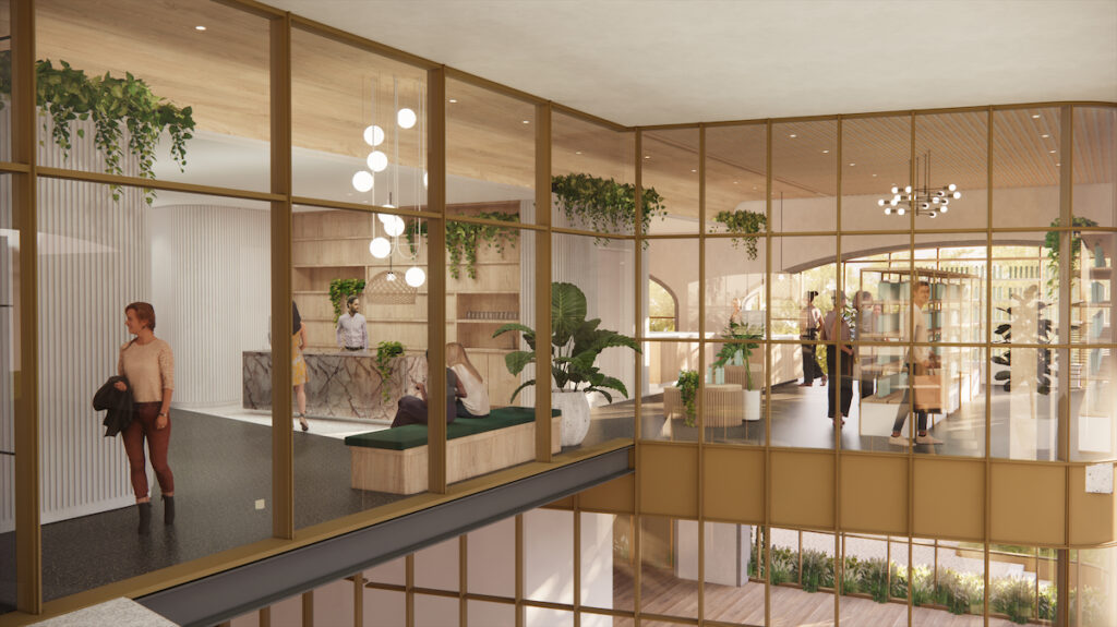 A rendering of Austin-based Alive and Well in The Terminal.