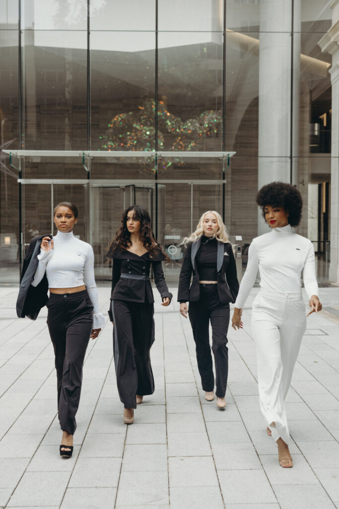 The suiting is designed to mix and match, going from day to night.