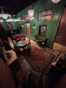 The Speakeasy is at the Dosey Doe on Research Forest.