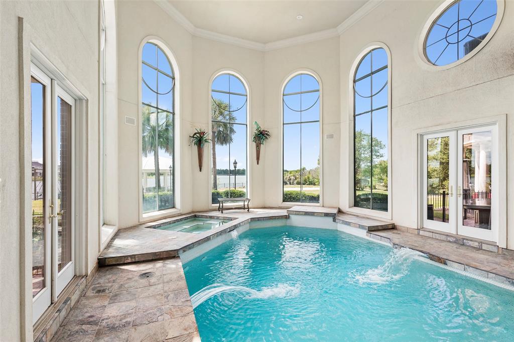 The house also features an indoor pool and spa. 