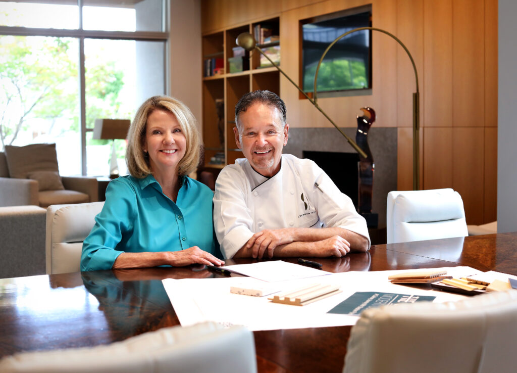 Lisa Lennox of Mod Motels with Chef Stephan Pyles.