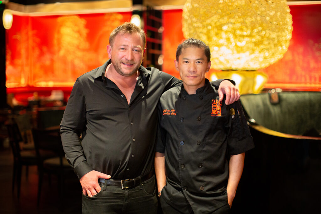 Restauranteur Benjamin Berg and executive chef Shirong Mei of the new Berg Hospitality restaurant Benny Chows. (Photo by Norton Creative )