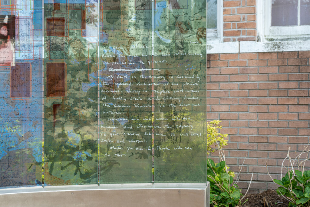 The words of Barbara Jordan featured in "The Meditative Space" serve as a reminder of her legacy as a great orator and debater (Photo by Alex Barber)