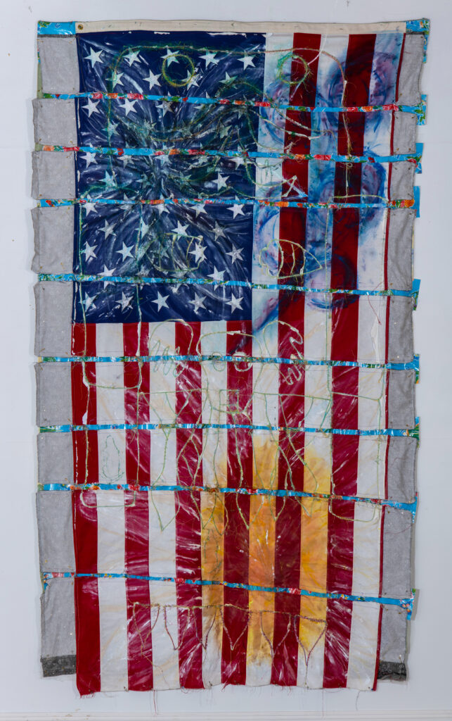 Consuelo Jimenez Underwood's "Quatlique, Can You See Matchuk?," 2023, at Ruiz-Healy Art (Courtesy Ruiz-Healy Art) 