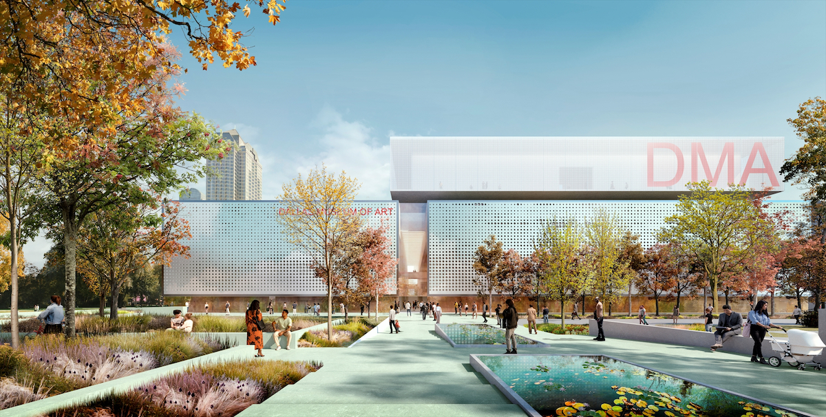 3) View from Klyde Warren Park © Nieto Sobejano Arquitectos