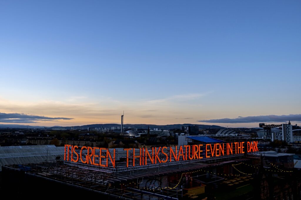 Mary Ellen Carroll's "Indestructible Language," 2021, at Galerie Hubert Winter (Courtesy Dougie Lindsay and Galerie Hubert Winter)