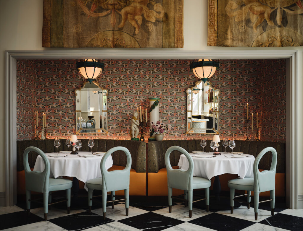 Seating at Mister Charles. (Photo by Douglas Friedman)