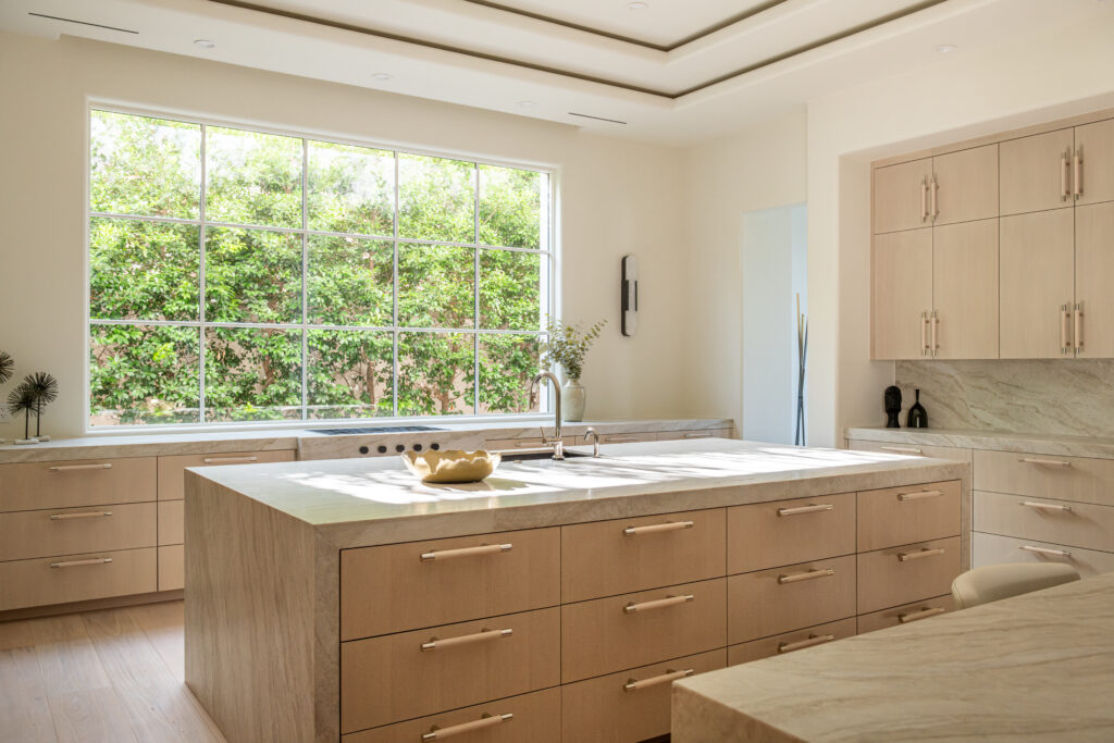Elegance exudes from every corner, including the kitchen.