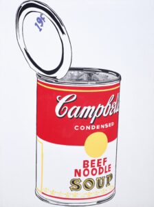 Andy Warhol, Big Campbell’s Soup Can, 19¢ (Beef Noodle) [Nineteen Cents], 1962