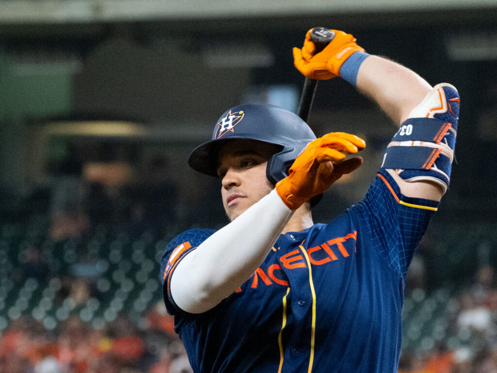 Yainer Diaz gives the Astros more power and a potential superstar catcher of the future. (Photo by F. Carter Smith)