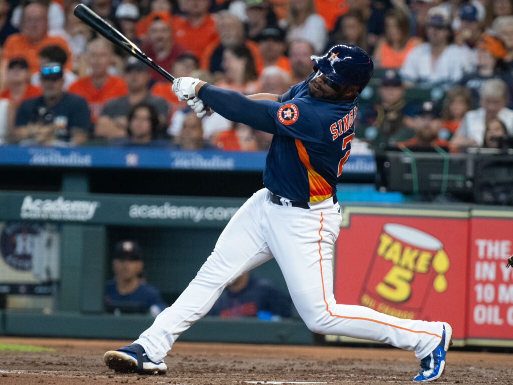 Houston Astros third chance man Jon Singleton brings some serious power. (Photo by F. Carter Smith)