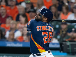 Houston Astros Jon Singleton played first base as Jose Urquidy pitched while Angels won 2-1 behind Shohei Ohtani’s solo home run at Minute Maid Park
