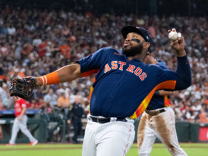 Houston Astros Jon Singleton played first base as Jose Urquidy pitched while Angels won 2-1 behind Shohei Ohtani’s solo home run at Minute Maid Park