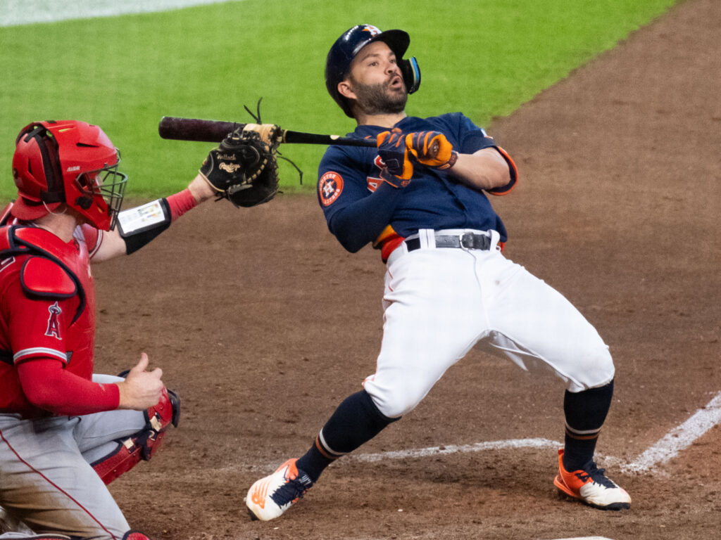 Astros star Jose Altuve usually makes others go whooh. (Photo by F. Carter Smith)