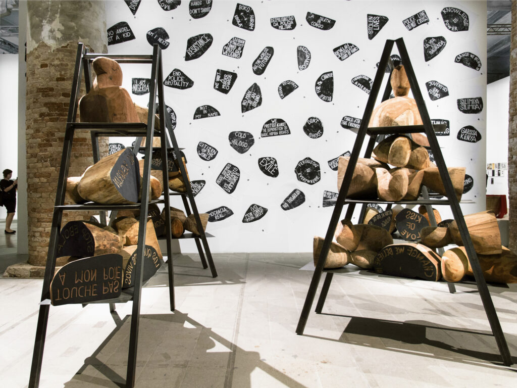 Barthélémy Toguo's "Urban Requiem,"  2015, at Galerie Lelong & Co. (Courtesy Galerie Lelong & Co. and Bandjoun Station)