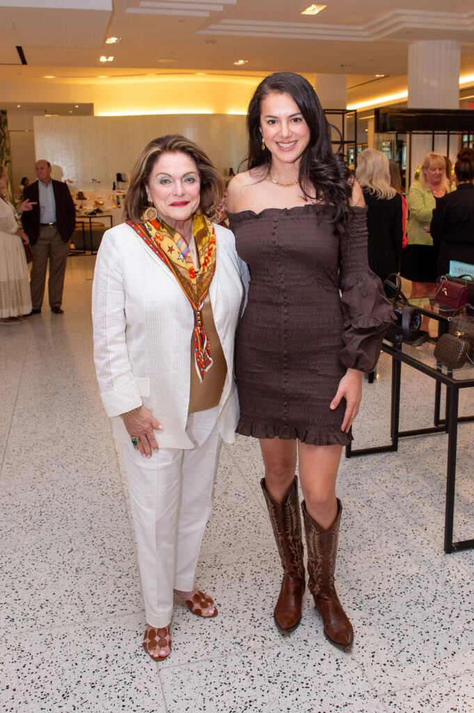Beth Wolff, Cinthya Reade at the Tootsies salute to Pat Mann Phillips, Houston Rodeo's first female board chair. (Photo by Jacob Power)