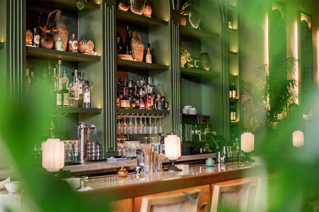 The 10-seat marble-topped bar at Via Triozzi is stunning. (Courtesy of Via Triozzi)