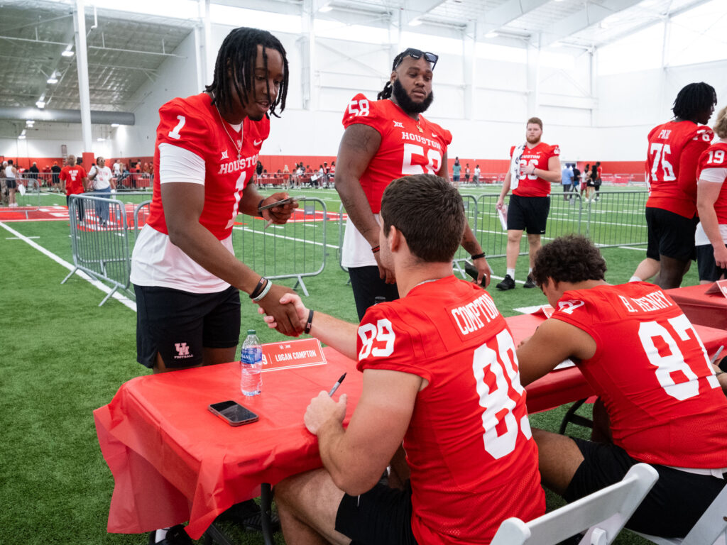 UH football aims to be a together team. (Photo by F. Carter Smith)