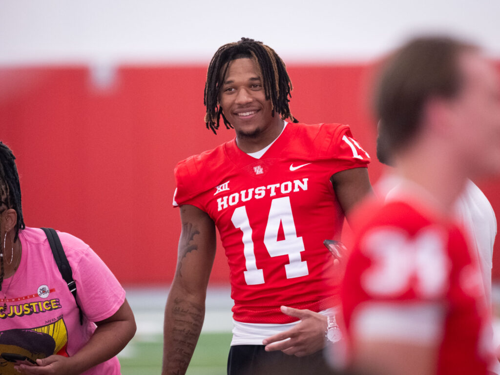 Young UH wide receiver Jonah Wilson brings serious skills. (Photo by F. Carter Smith)