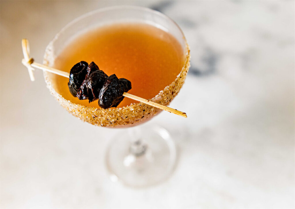 The Dirty Martino is just one of Via Triozzi's twists on a classic cocktail. (Courtesy of Via Triozzi)
