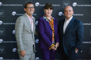 Houston Arts Alliance Gala Kick Off_Jeff Mastro, Shelby Hodge and Oliver Badgio_by Johnny Than