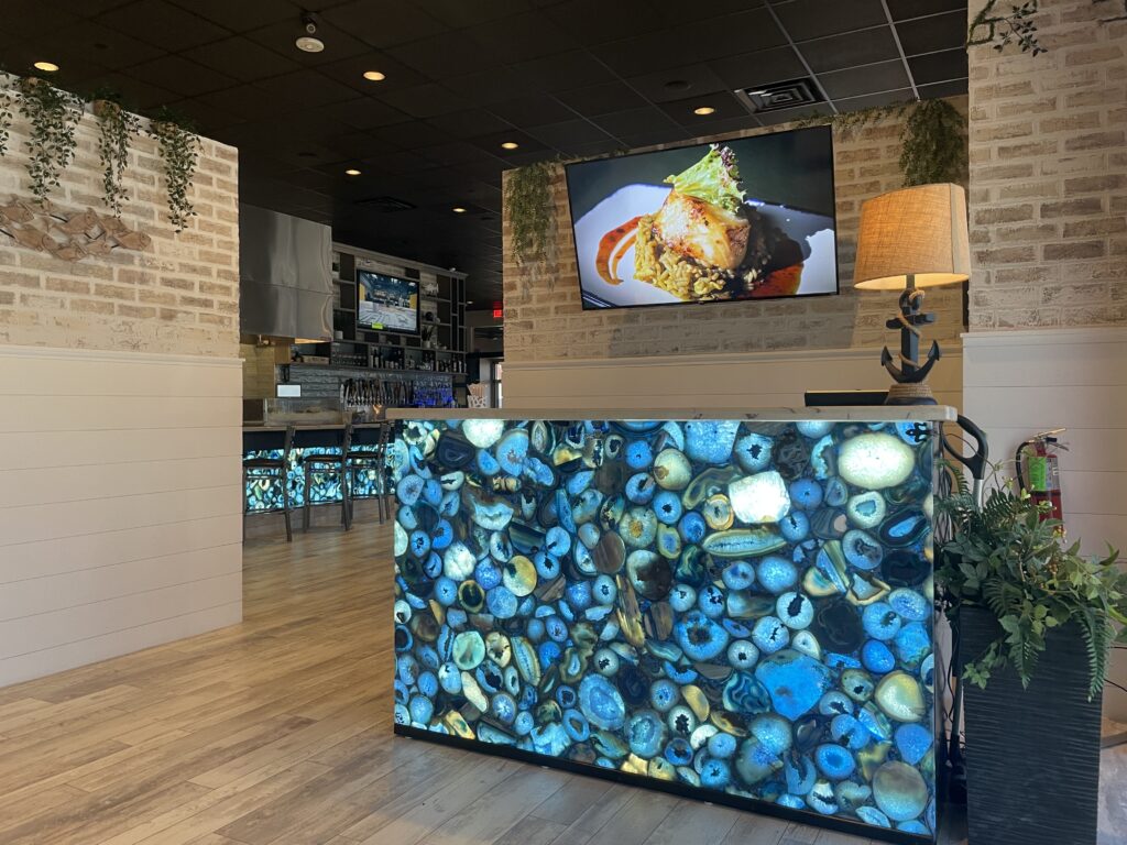 Good Charlie's Oyster Bar and Seafood features a striking bar — and some serious seafood.